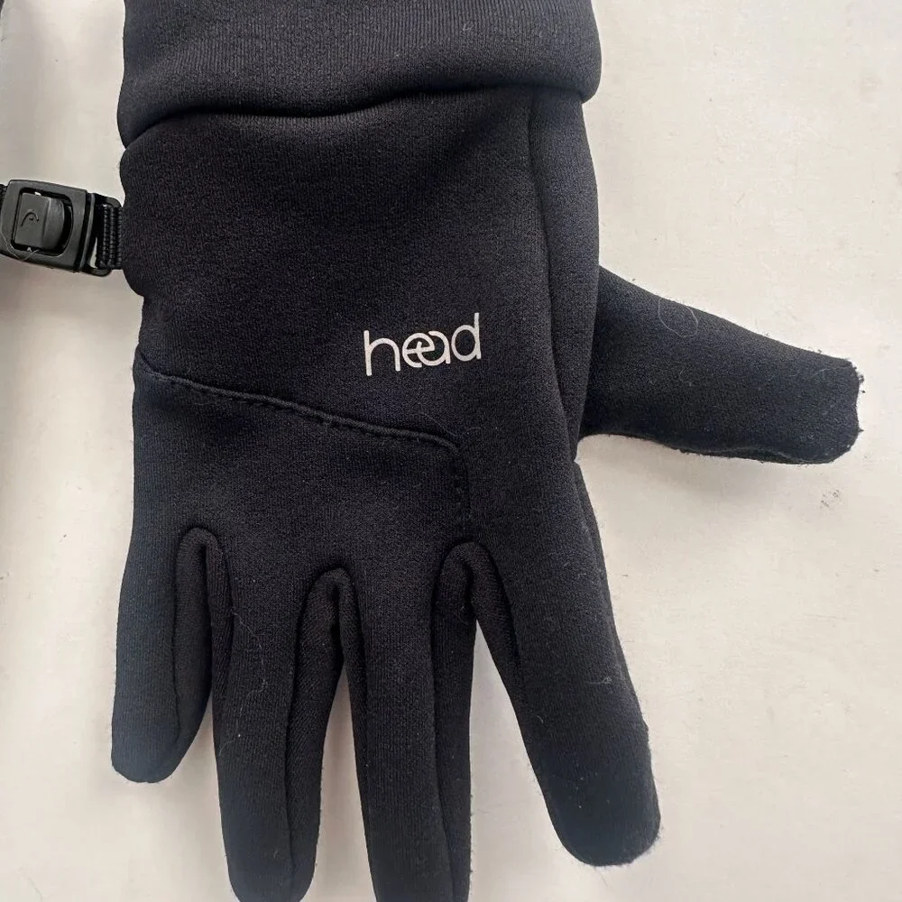HEAD Kids’ Touchscreen Gloves - BLACK Heather Medium winter layer